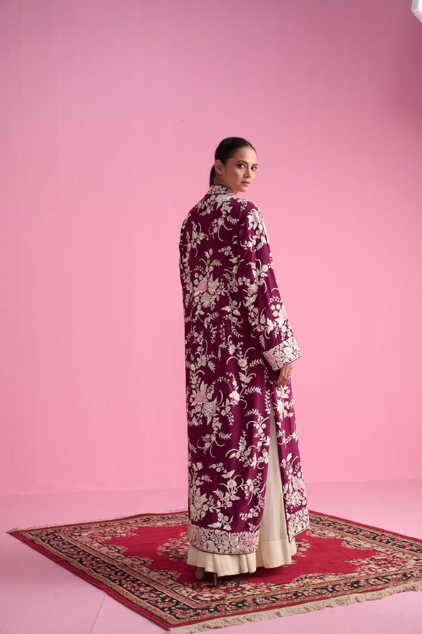 Crepe Parsi Long Jacket