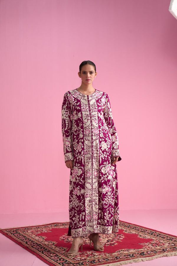 Pure Georgette Parsi Long Jacket