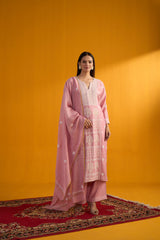 Monga Silk 3 Pc Kurta Set