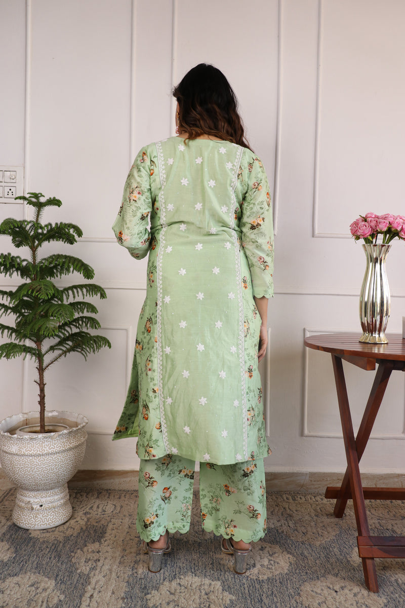 Chanderi Silk Co-ord 2 Piece Set