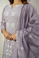 Tissue Chanderi 2 Piece Kurta Set