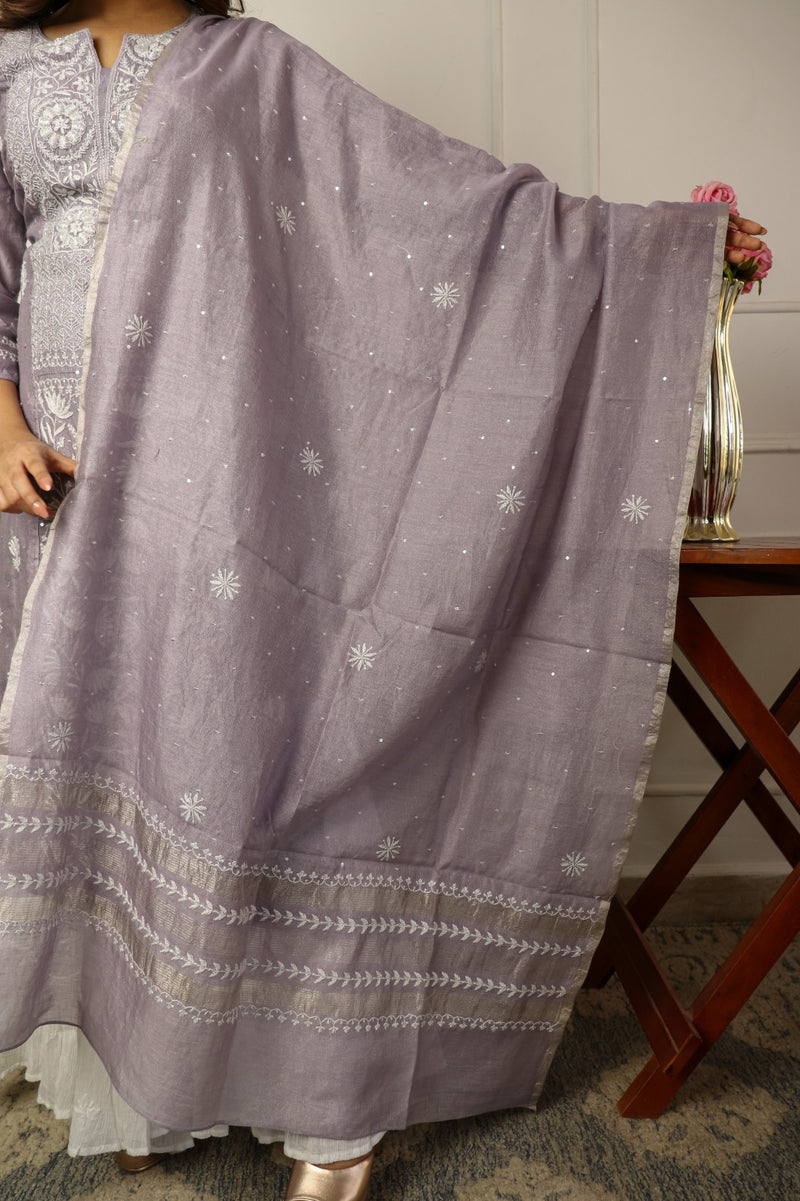 Tissue Chanderi 2 Piece Kurta Set