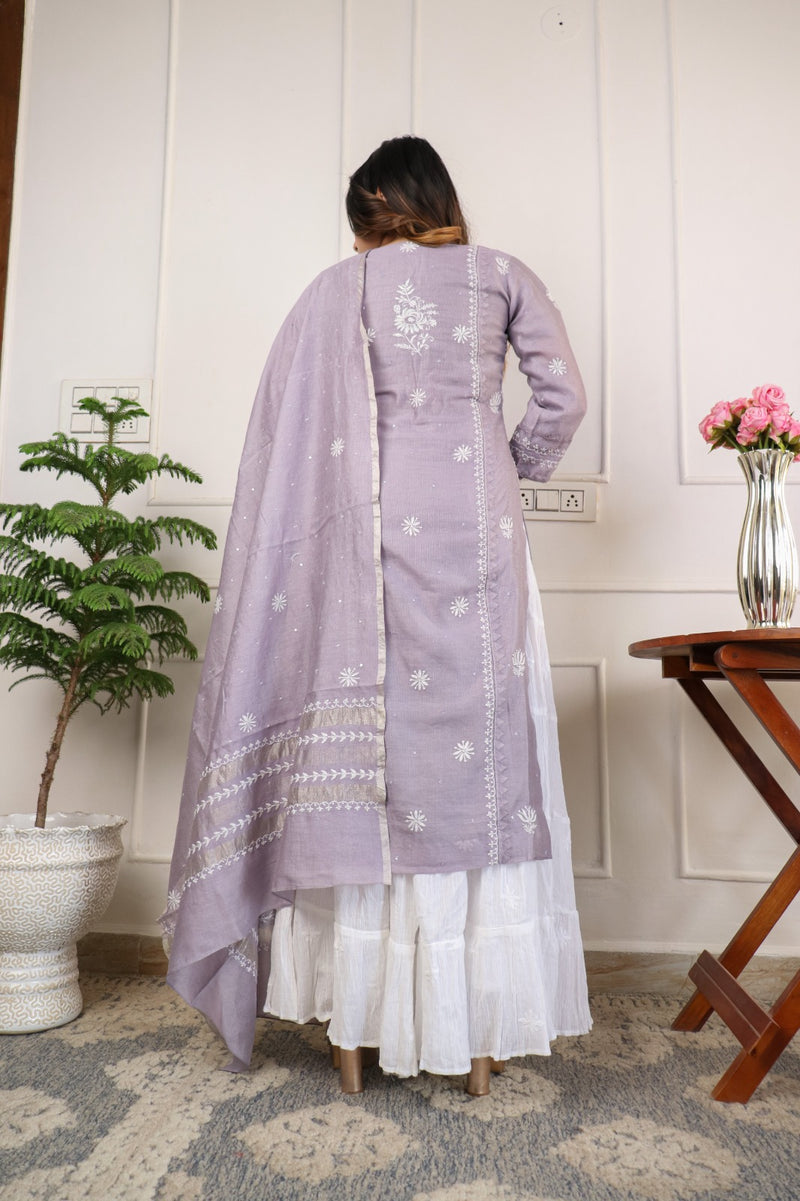 Tissue Chanderi 2 Piece Kurta Set