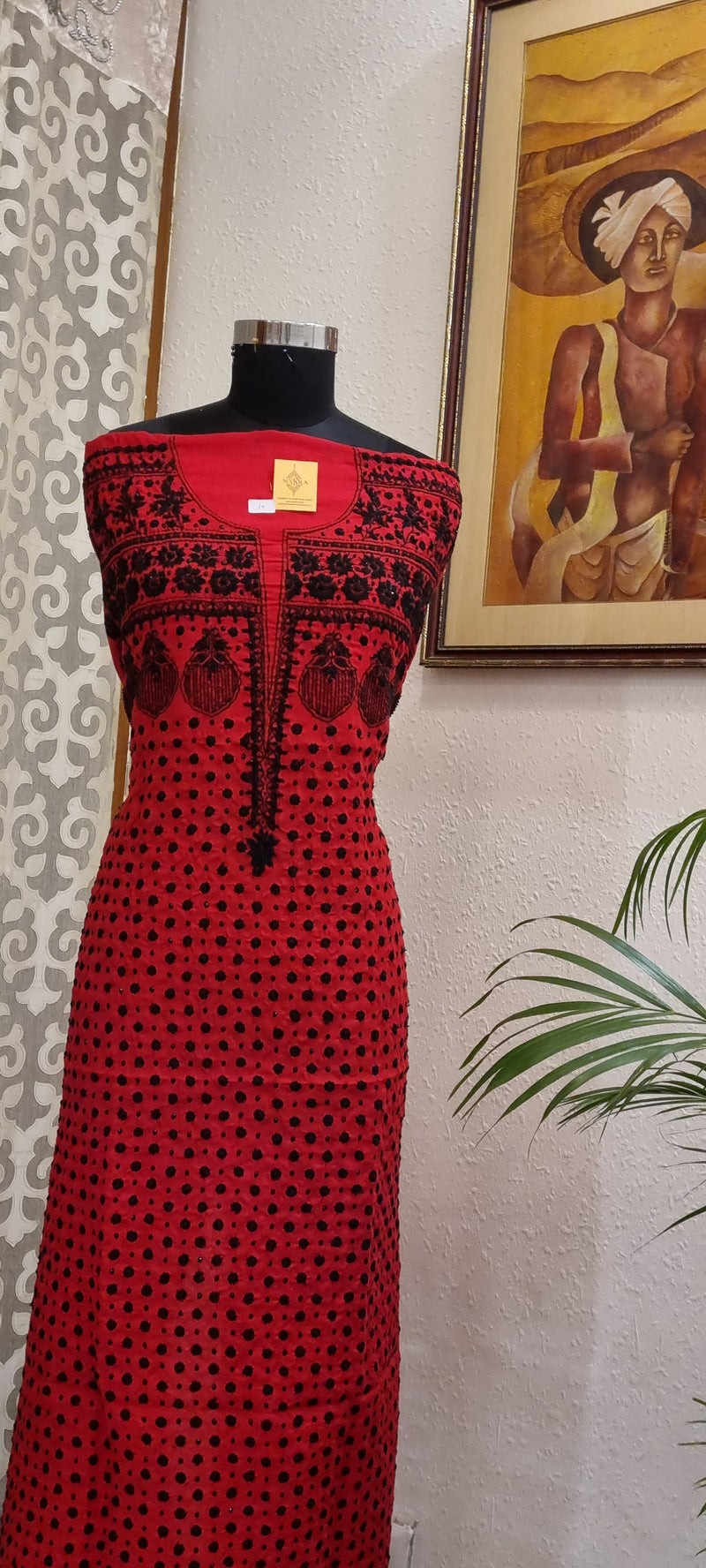 Cotton Chikankari Embroidered Kurti