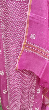 Mooonga Silk 2 Piece  Chikankari Kurta Set
