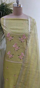 Tissue Chanderi 3 Piece Kurta Set