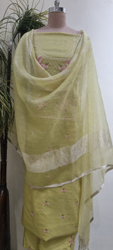 Tissue Chanderi 3 Piece Kurta Set
