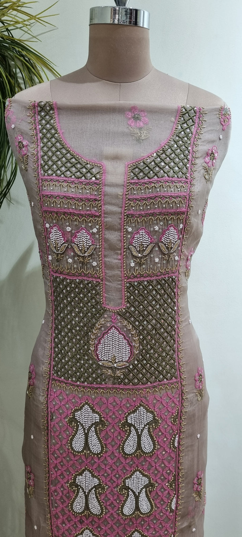 Pure Organza 2 Piece Kurta Set