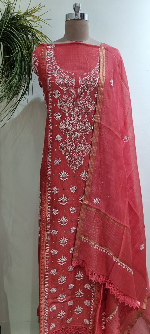 Tissue Chanderi 2 Piece Kurta Set
