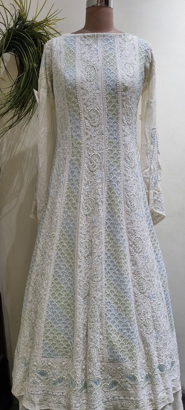 Pure Georgette Anarkali 2 Piece Set