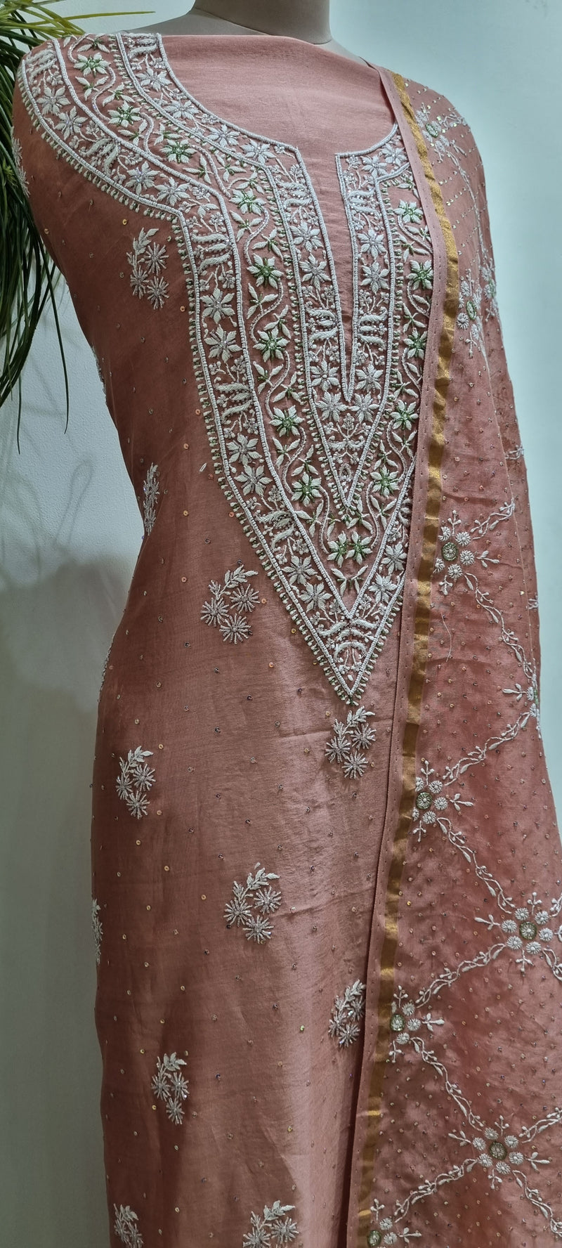 Chanderi Silk 2 Piece Kurta Set