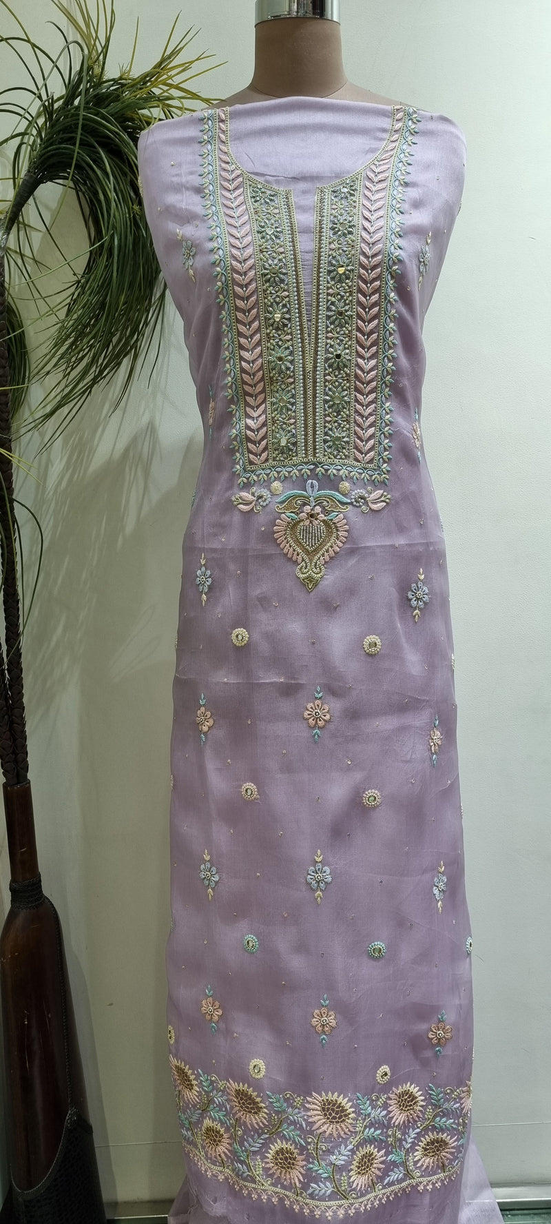 Pure Organza 2 Piece Kurta Set