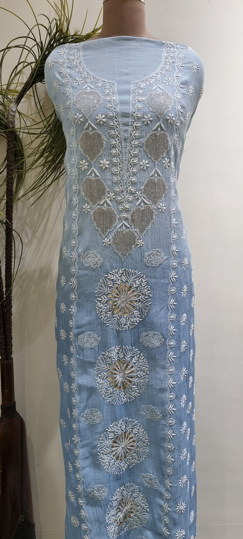 Soft Chanderi 2 Piece Kurta Set
