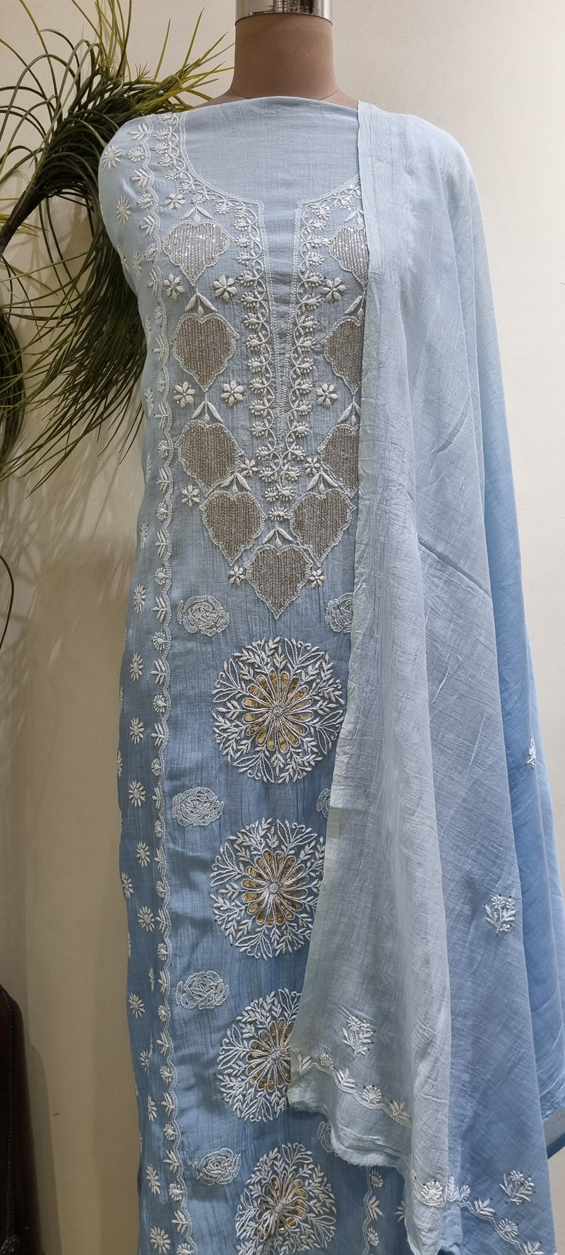 Soft Chanderi 2 Piece Kurta Set