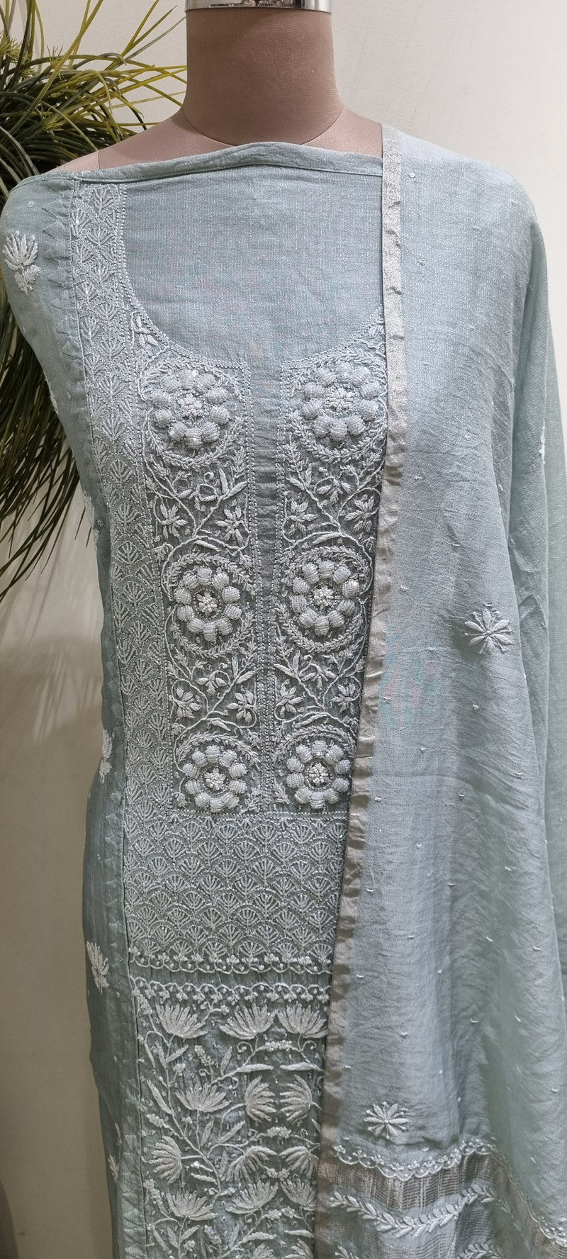 Tissue Chanderi 2 Piece kurta Set