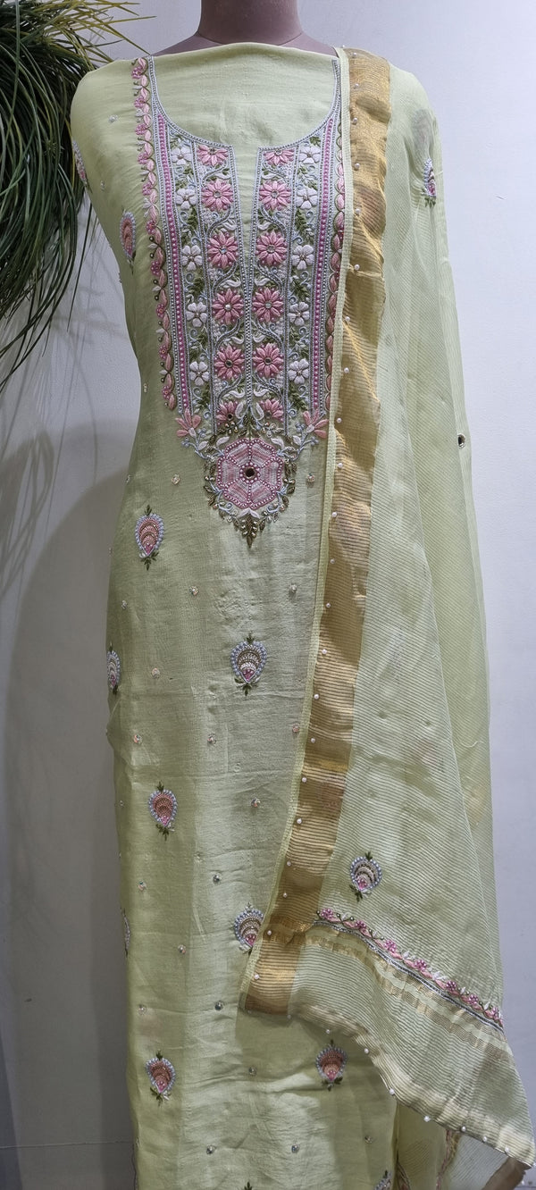 Chanderi Silk 2 Piece Kurta Set