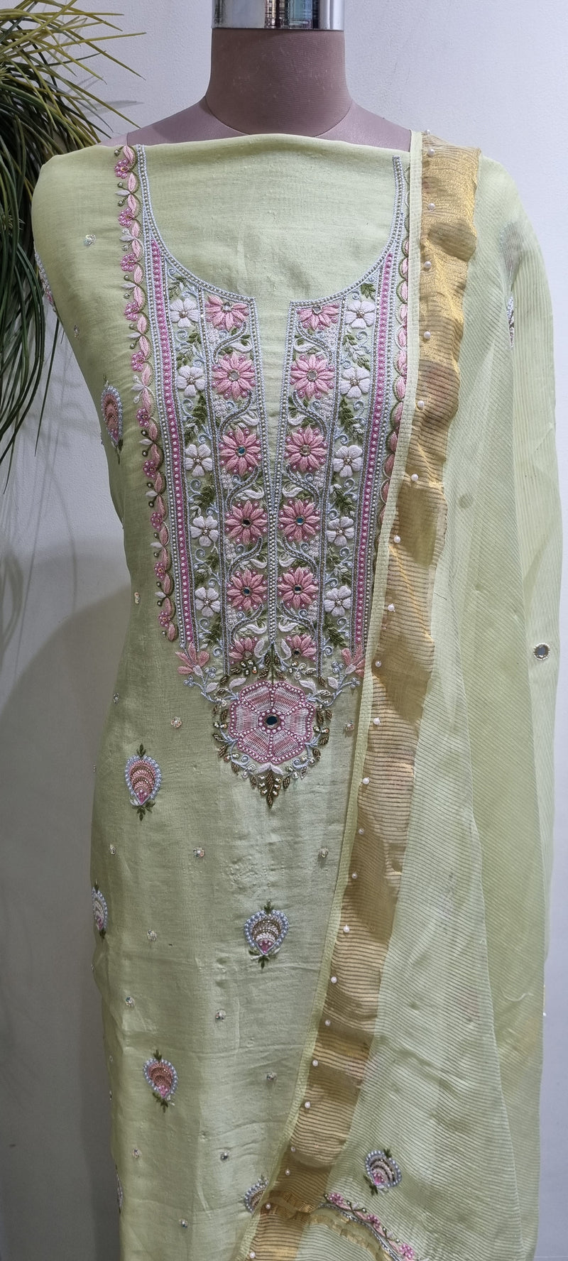 Chanderi Silk 2 Piece Kurta Set