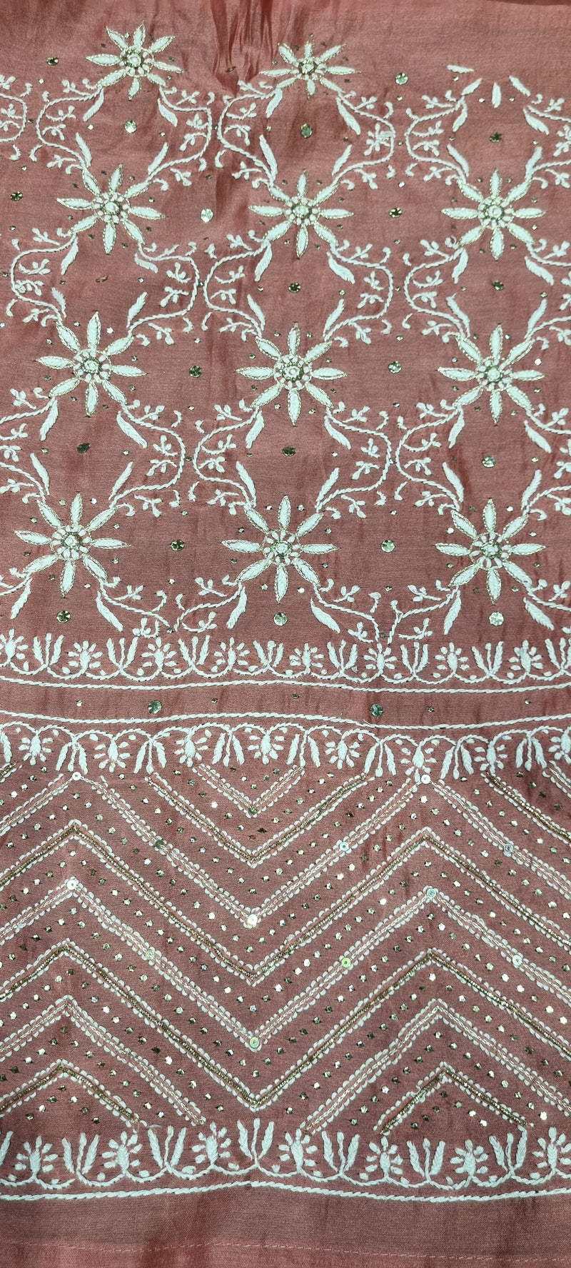 Chanderi Silk with Kalamkari Dupatta