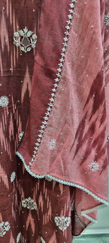 Ikat Print 2 Piece Kurta Set