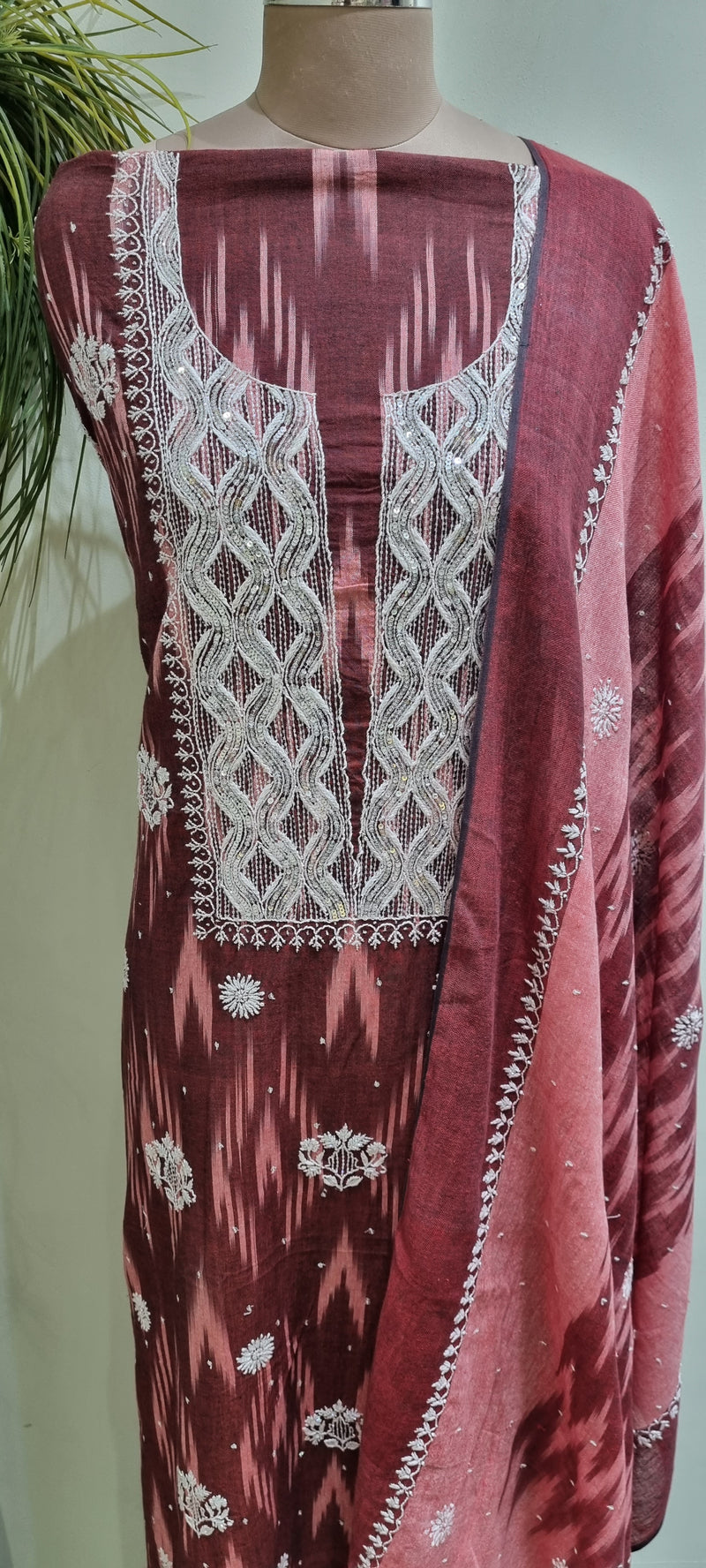 Ikat Print 2 Piece Kurta Set