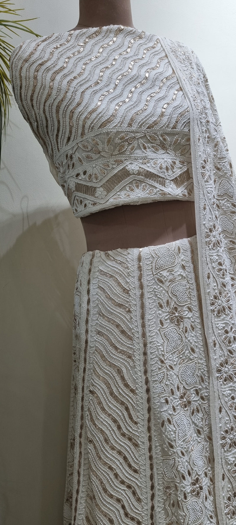 Pure Georgette Lehnga 3 Piece Set