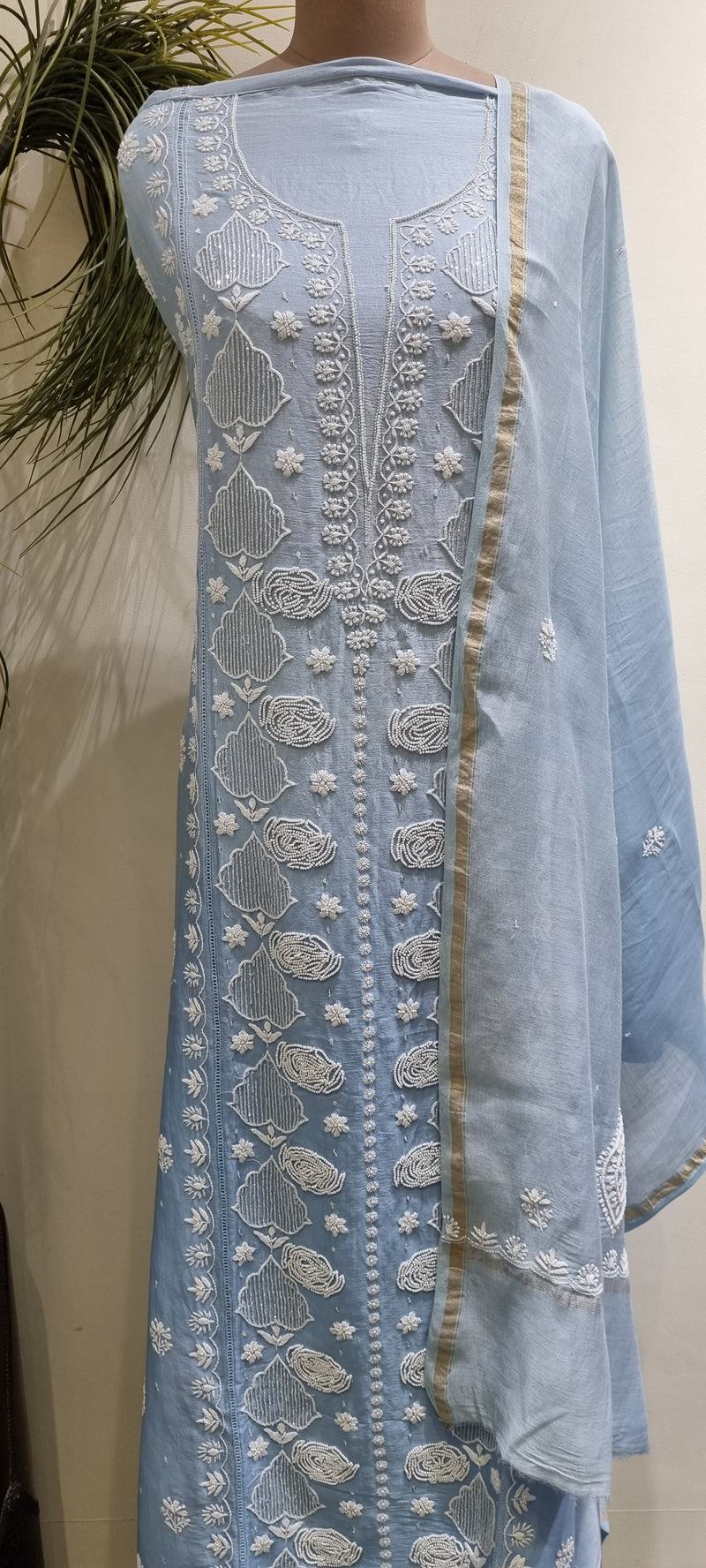 Chanderi Silk 2 Piece Kurta Set