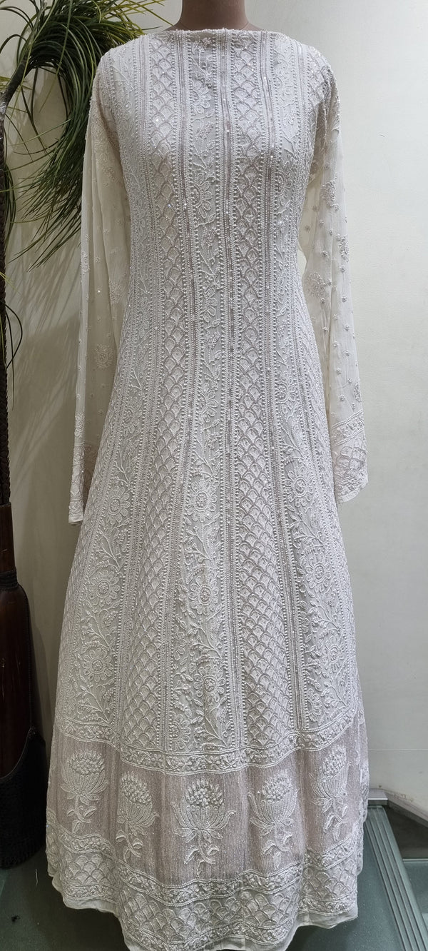 Pure Georgette Anarkali 2 Piece Set