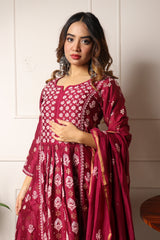 Chanderi Silk with Banarsi Booti Dress 2 Piece Set
