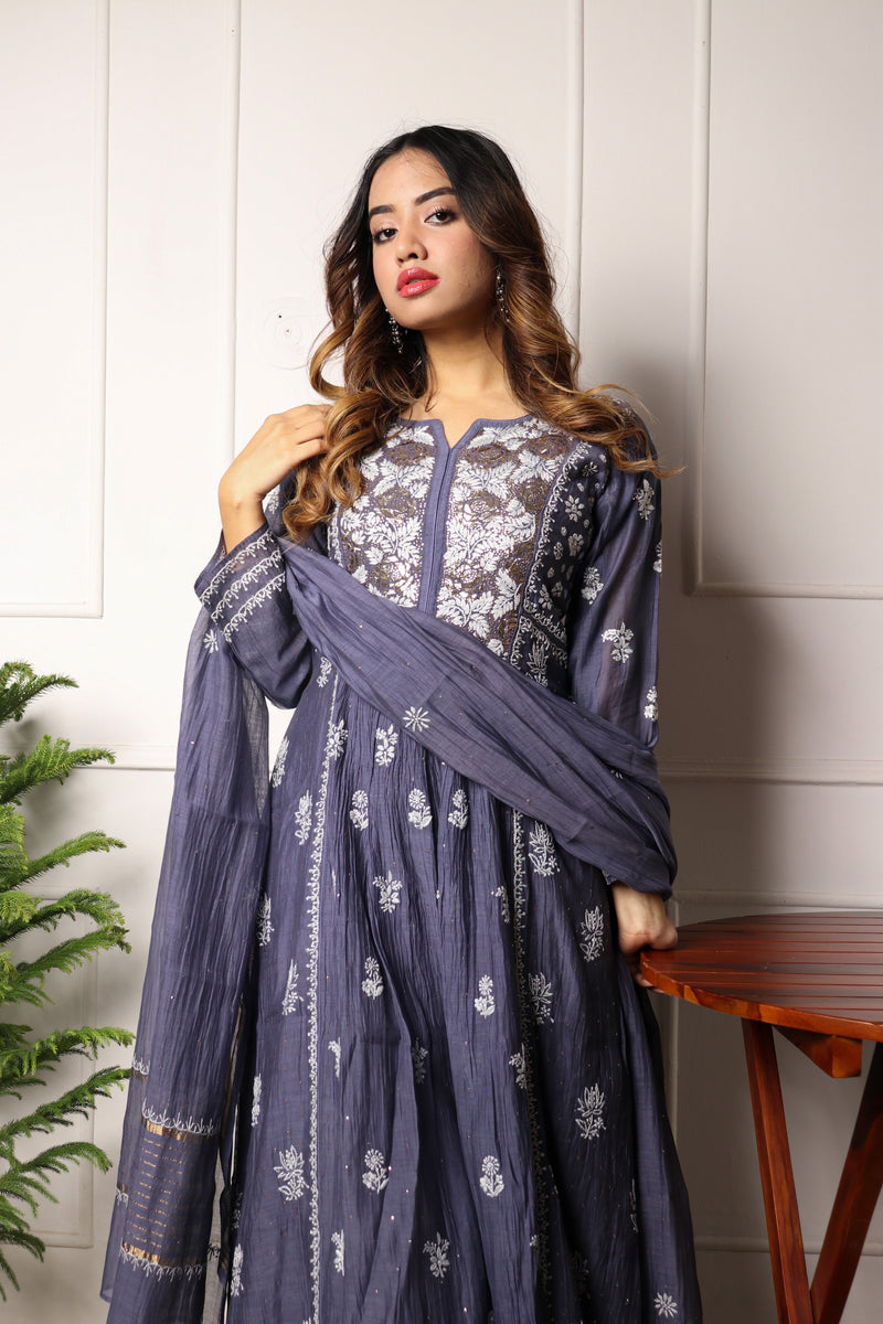 Soft Chanderi Dress- 2 Piece Set
