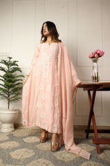 Soft Chanderi Anakali 2 Piece Set