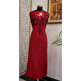 Cotton Chikankari Embroidered Kurti